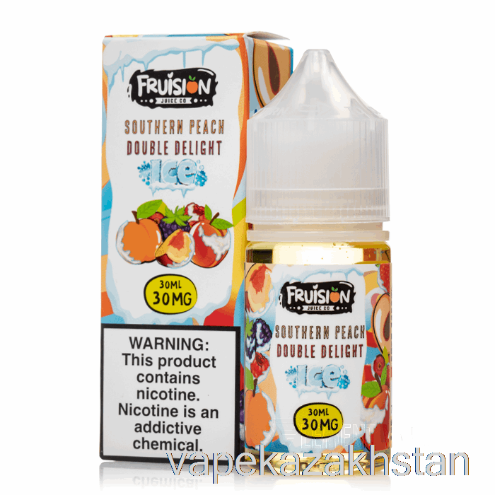 Vape Disposable ICED Southern Peach Double Delight - Fruision Salts - 30mL 50mg